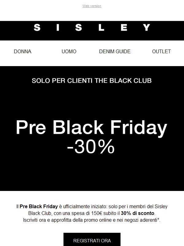 Pre Black Friday | Solo per i membri del Sisley Black Club
