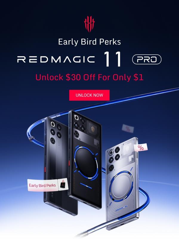 🔥Unlock a $30 coupon on REDMAGIC 11 Pro for just $1.