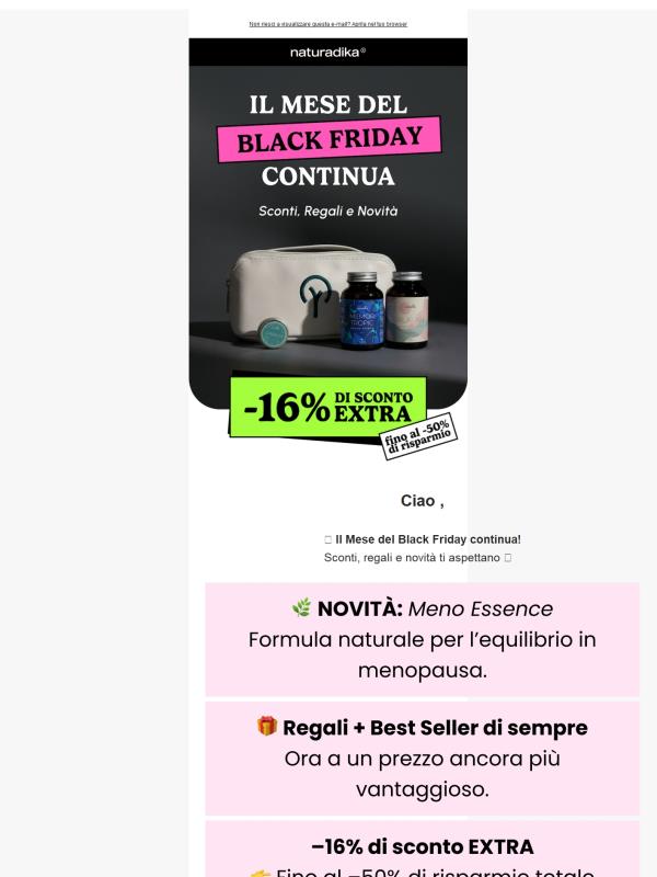 💥-16% SCONTO extra su tutto + Regali