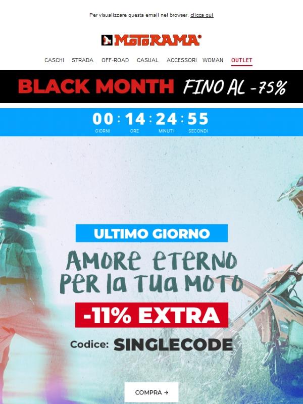 Corri, l’11% di sconto di SINGLESDAY termina tra poche ore! 🏁🔥
