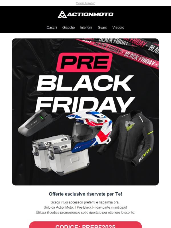 Qualcuno ha detto Pre-Black Friday?