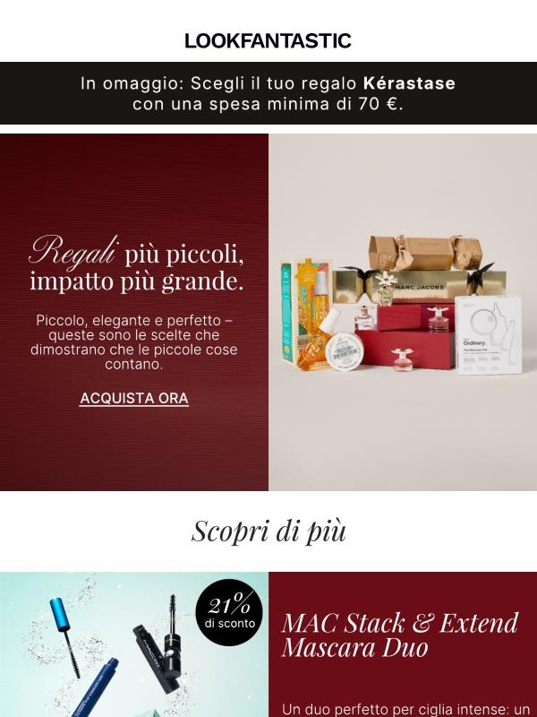 Regali più piccoli, impatto più grande.