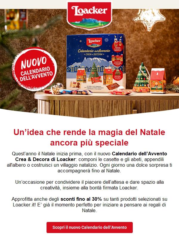 Gusta la magia dell’Avvento con il nuovo calendario