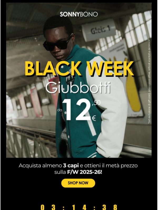 💣Giubbotti META' PREZZO Black Week