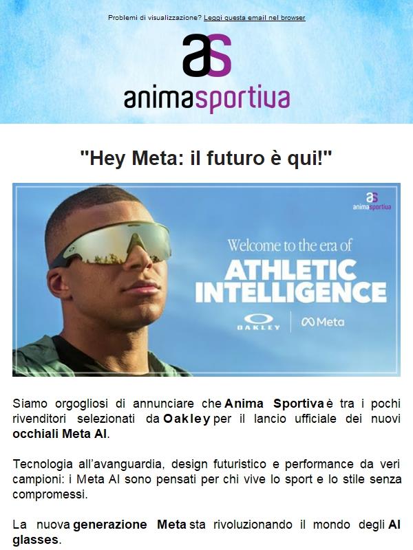 Solo da Anima Sportiva: i nuovi Oakley Meta AI Vanguard & HSTN