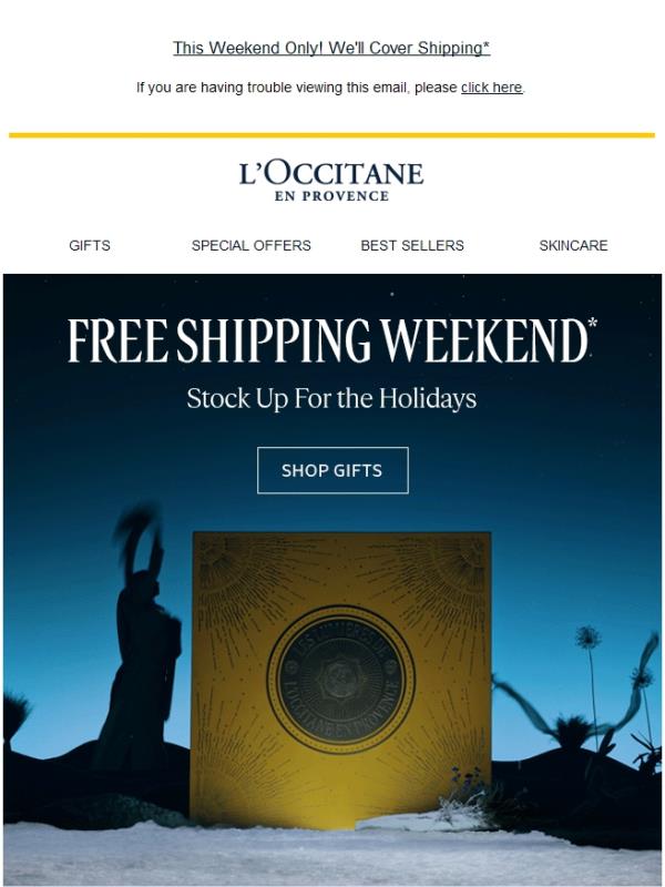 Happy Free Shipping Weekend ❤️