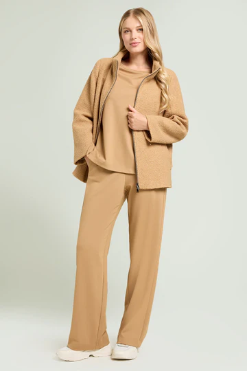 PANTALONI PULL-ON WIDE LEG IN PUNTO MILANO