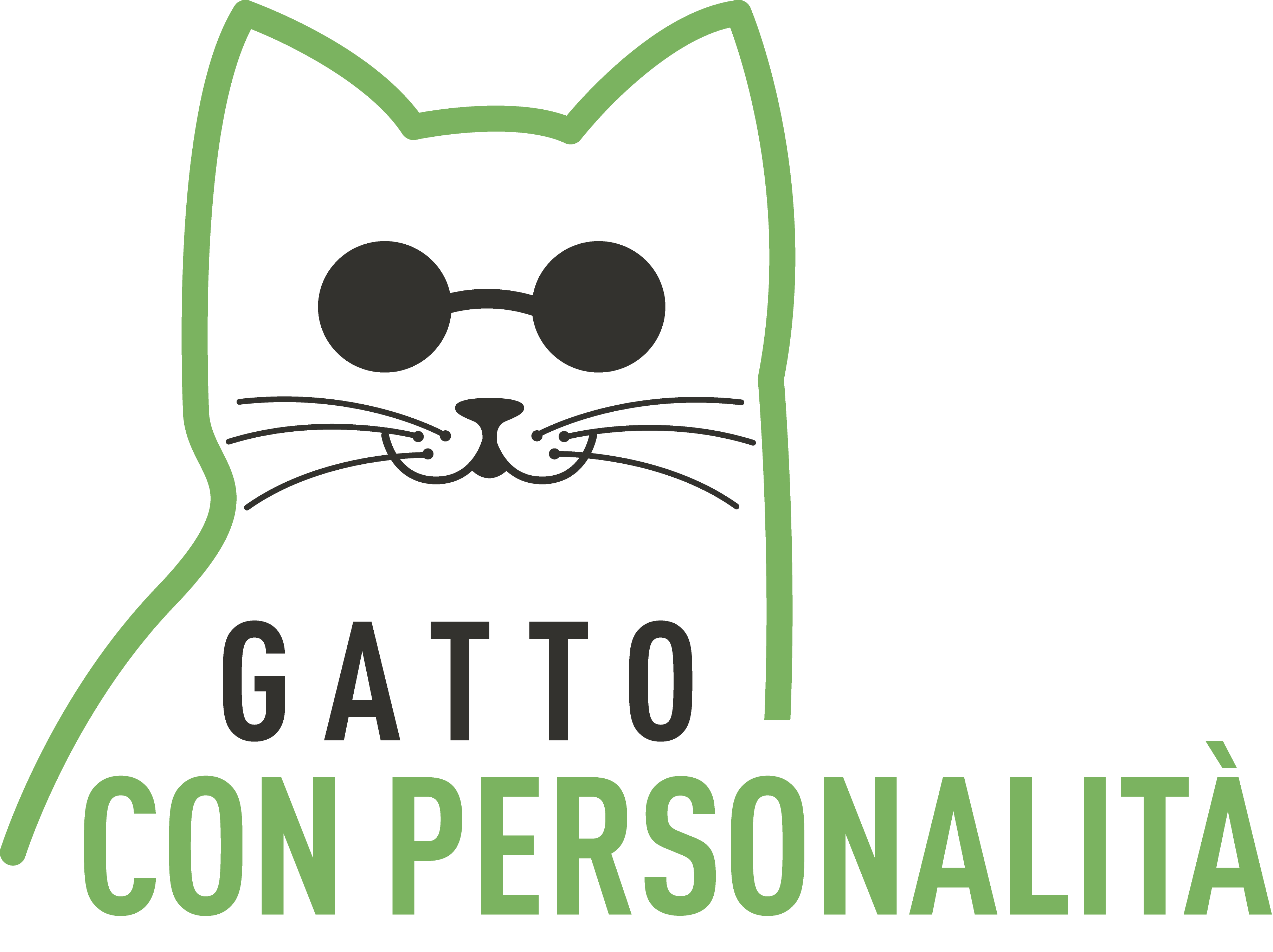 Logo gatto con personalità