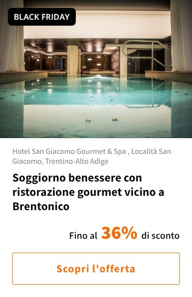Soggiorno benessere con ristorazione gourmet vicino a Brentonico