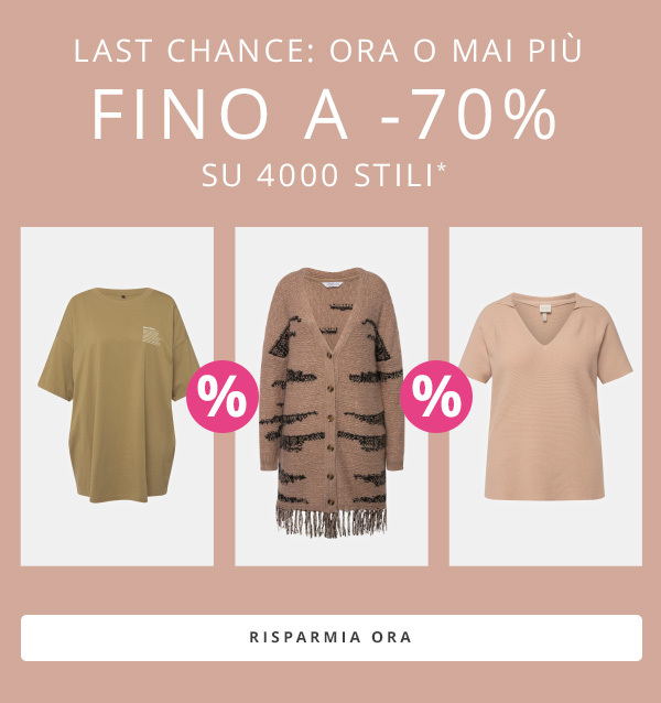 4.000 stili ridotti fino al 70%