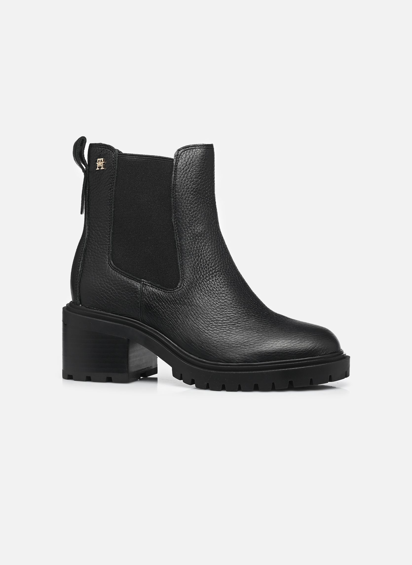 Tommy Hilfiger Stivali e stivaletti TH LEATHER CHELSEA C donna nero