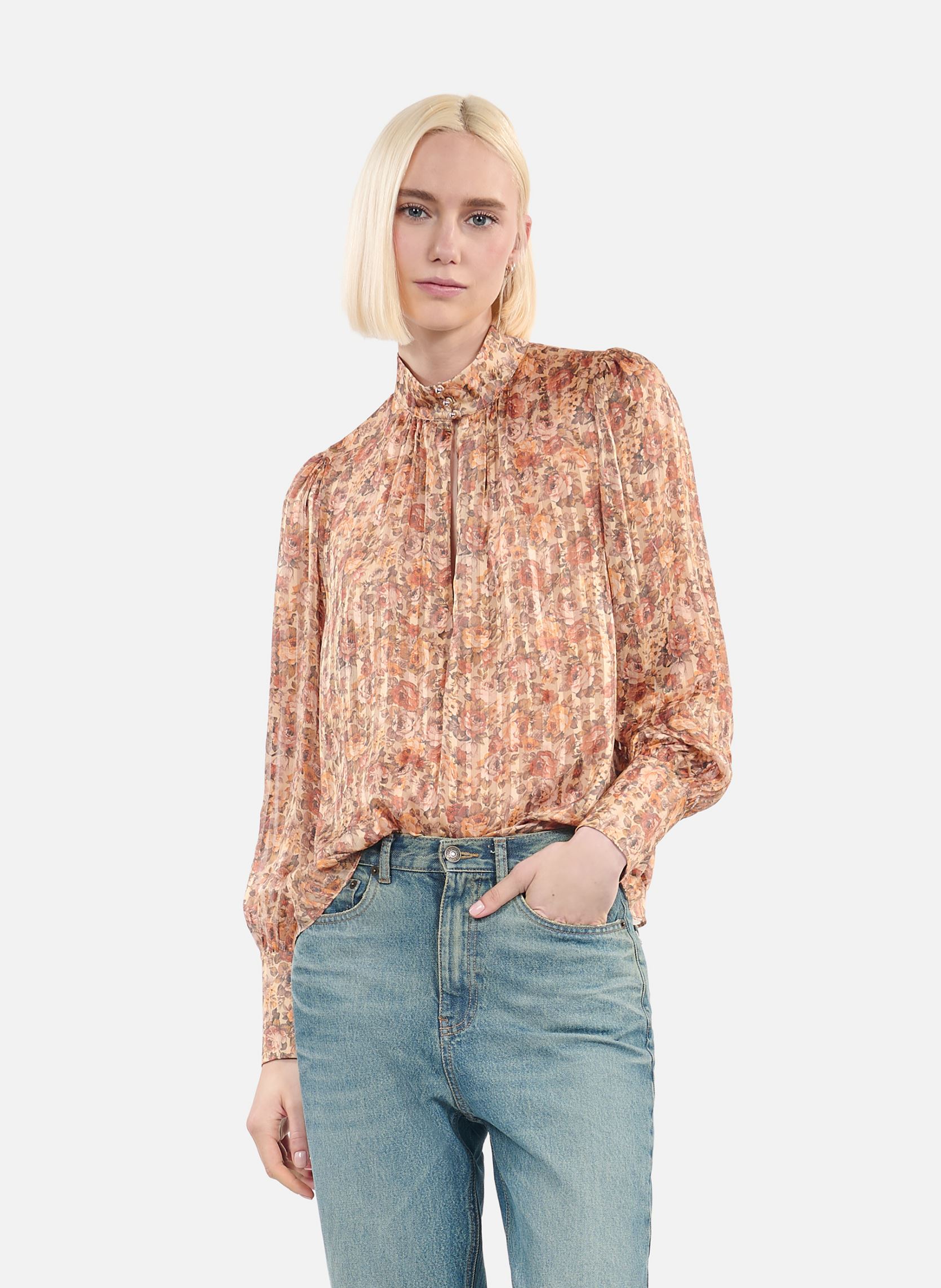 The Kooples Bluse a maniche lunghe - FTOP29041K donna marrone