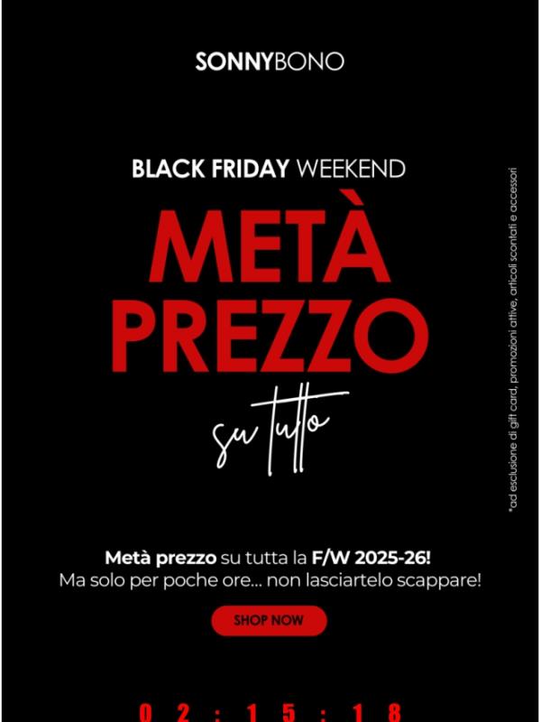 💥META' PREZZO su TUTTO! solo x poco tempo