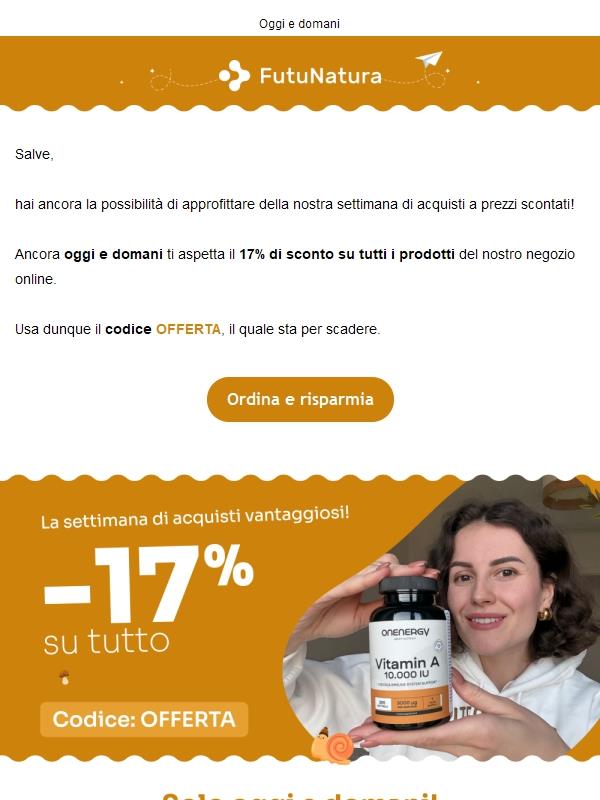 Il -17% sta per finire 👋