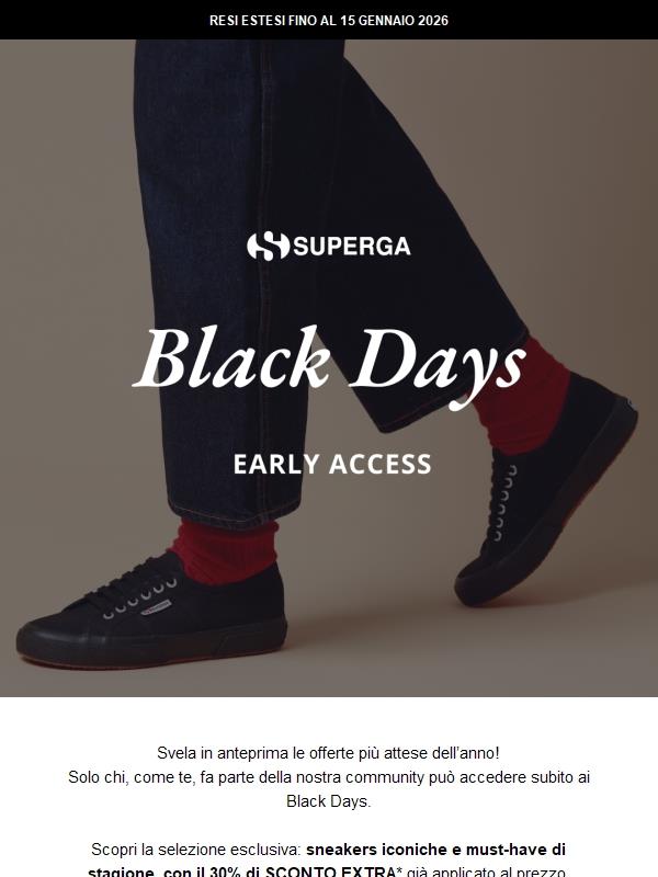 Black Days: il tuo accesso anticipato è iniziato⚡