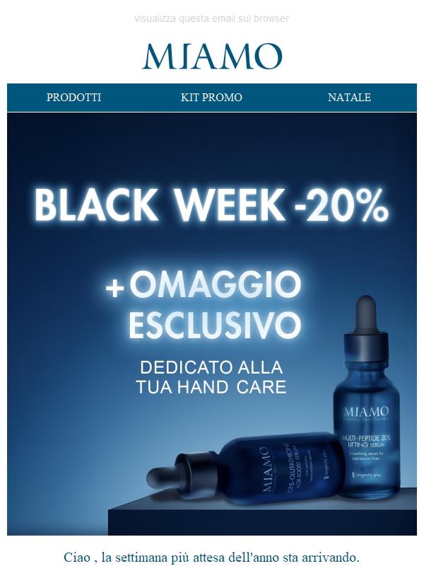 🖤 MIAMO BLACK WEEK: prepara il carrello!