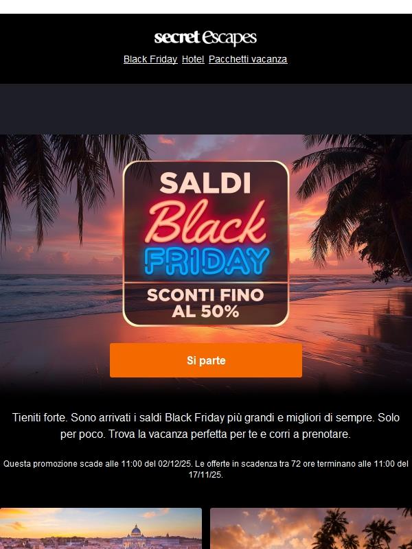 Black Friday: sbloccato