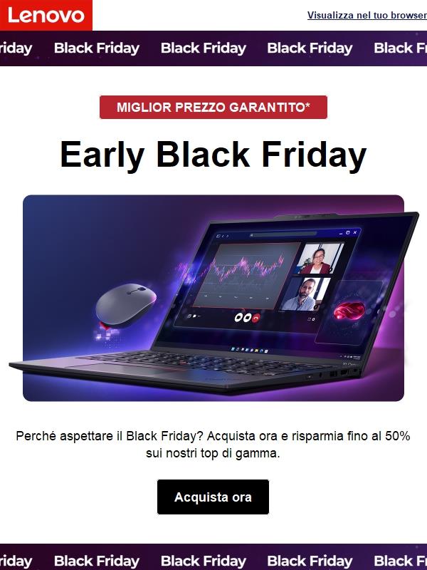 Offerte IMPERDIBILI anche prima del Black Friday