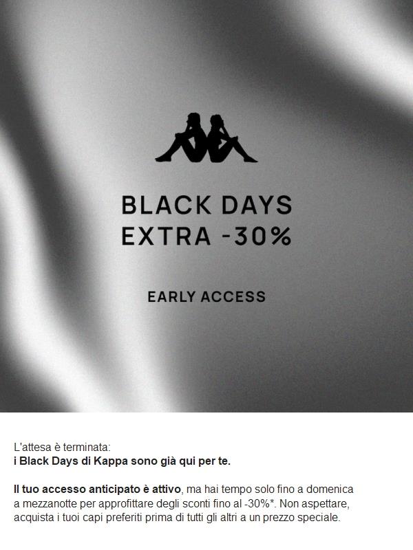 Accedi in anteprima: Black Days 2025