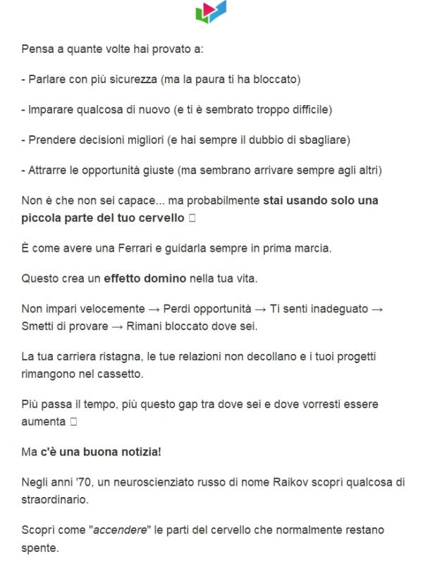 Come accendere il 100% del cervello