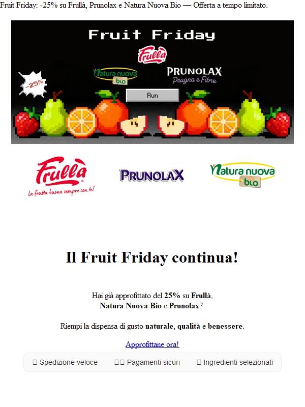 🍎 Il FRUIT FRIDAY continua! Hai approfittato degli sconti?