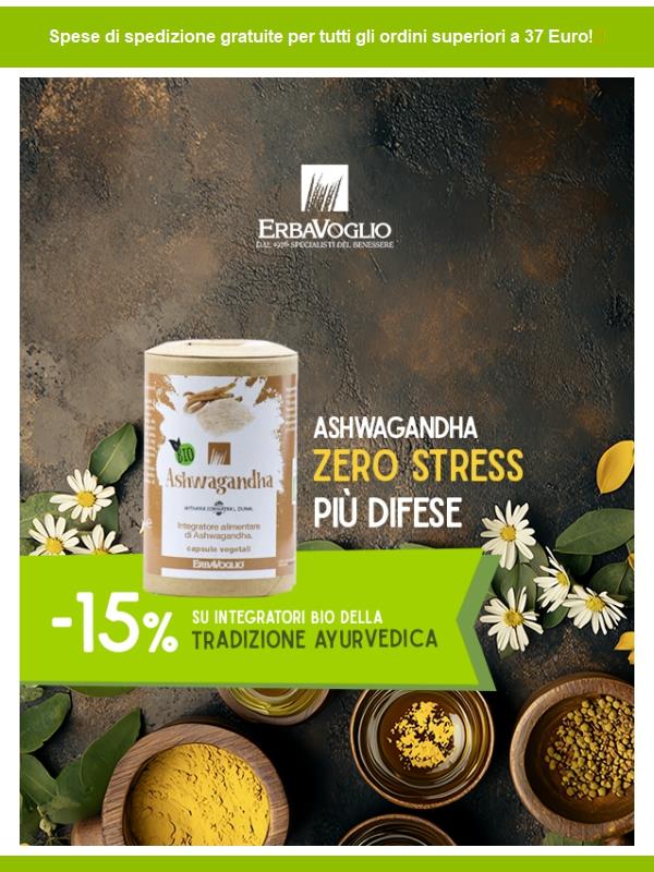 Ritrova serenità e vitalità con la nostra Ashwagandha Bio 🌿