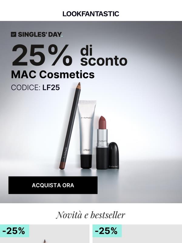 MAC Cosmetics | 25% di sconto