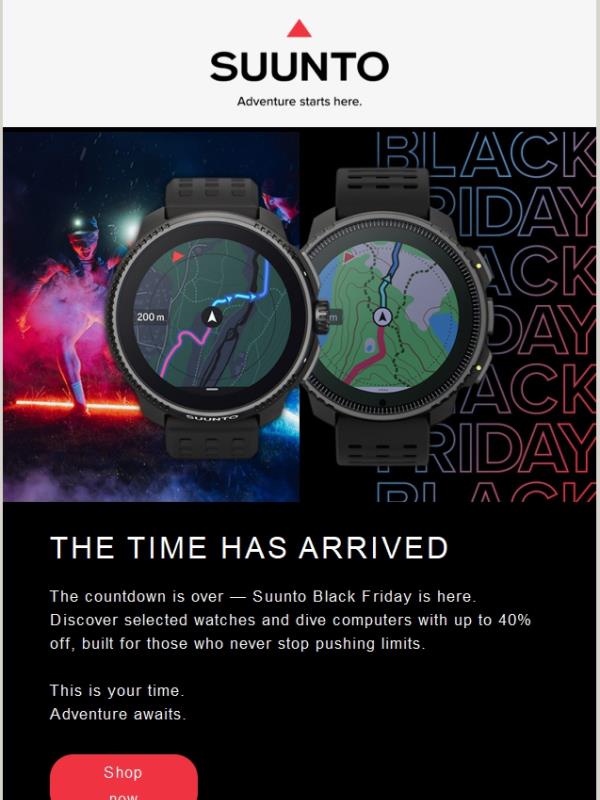 It’s here — Suunto Black Friday starts now 🖤