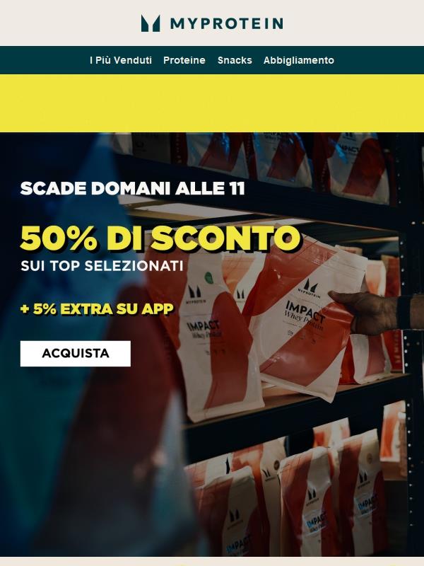 Scade Presto 🤯 -50% sui Selezionati