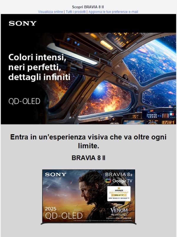 Nuovo BRAVIA 8 II: la differenza si vede