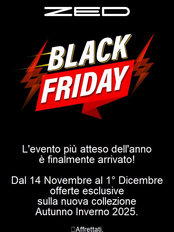 🖤 BLACK FRIDAY TIME! Scopri le offerte 🖤