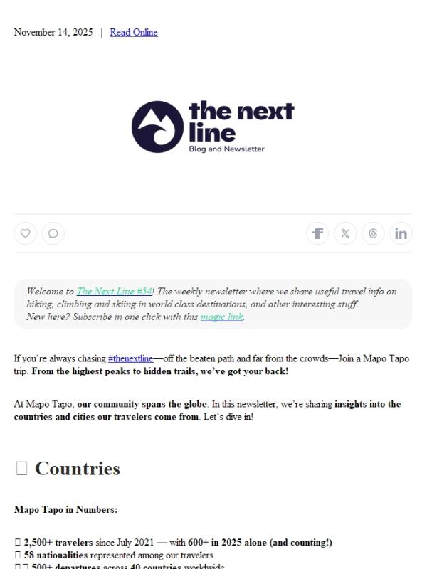 Where are Mapo Tapo's travelers coming from?