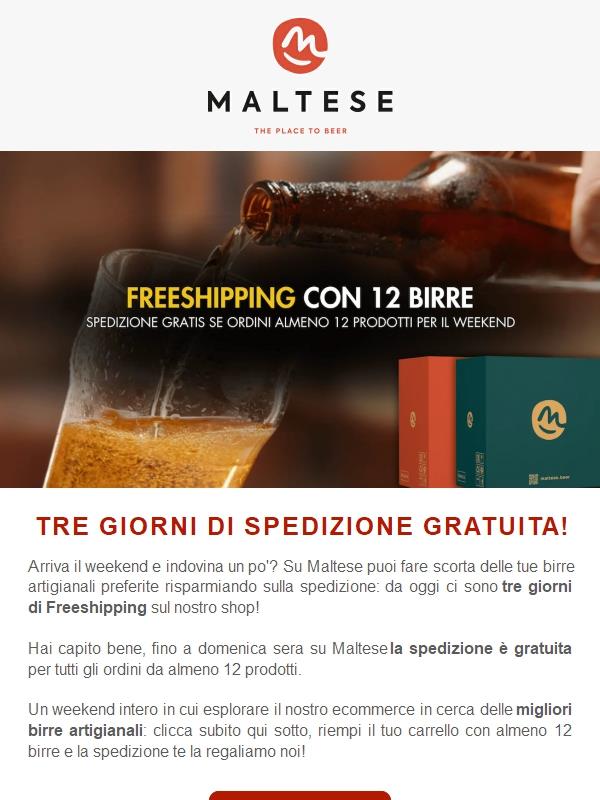 Un weekend di Freeshipping!