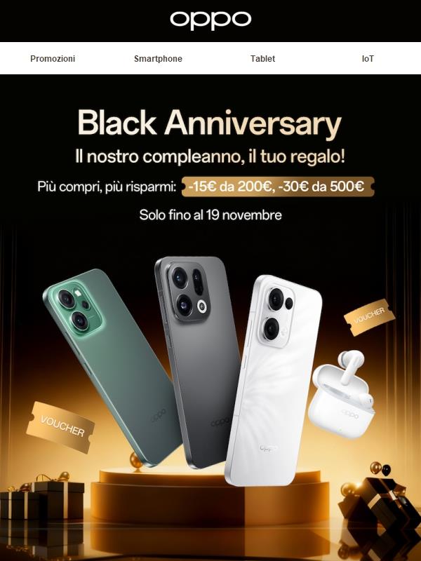 Il nostro compleanno, il tuo regalo!