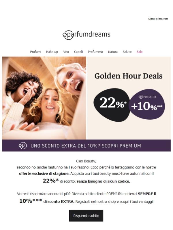 Golden Hour Deal: 22% + 10% ✨