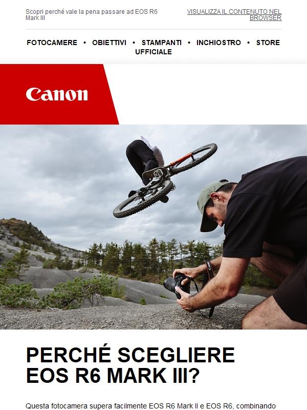 Scopri la potenza di EOS R6 Mark III