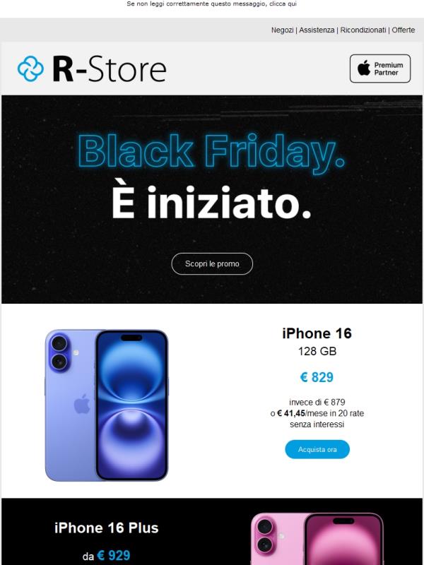 Vedrai che venerdì. Scopri le promo Black Friday!