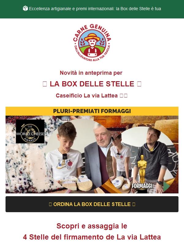 🧀 4 capolavori premiati: La Box delle Stelle