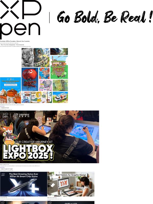 XPPen Newsletter Novembre | Nuovi Prodotti, Ispirazione Creativa & Offerte Black Friday