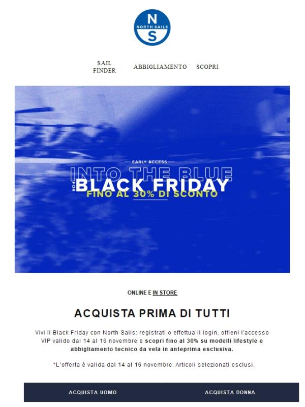 Black Friday: accesso VIP in anteprima