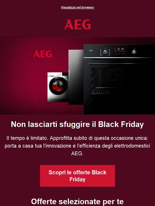 Non lasciarti sfuggire il Black Friday!