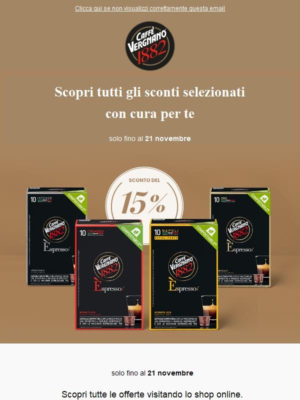 🌟 Scopri i nuovi sconti sui prodotti di Caffè Vergnano ☕