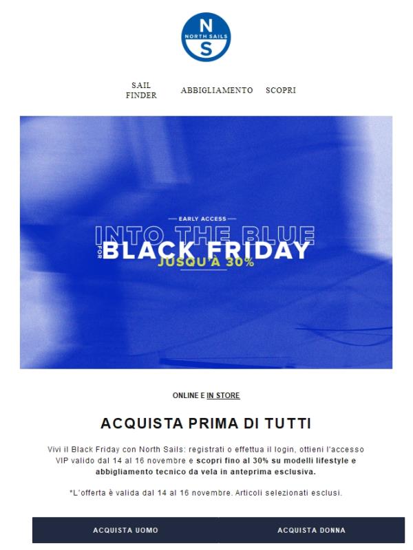 Black Friday: accesso VIP in anteprima