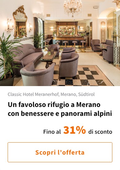 Un favoloso rifugio a Merano con benessere e panorami alpini