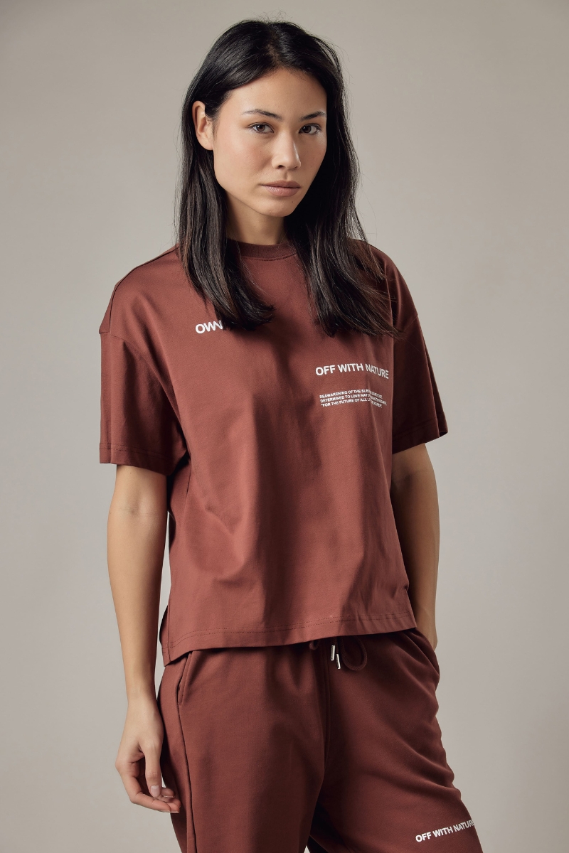 T-Shirt Girocollo Loose Fit Donna