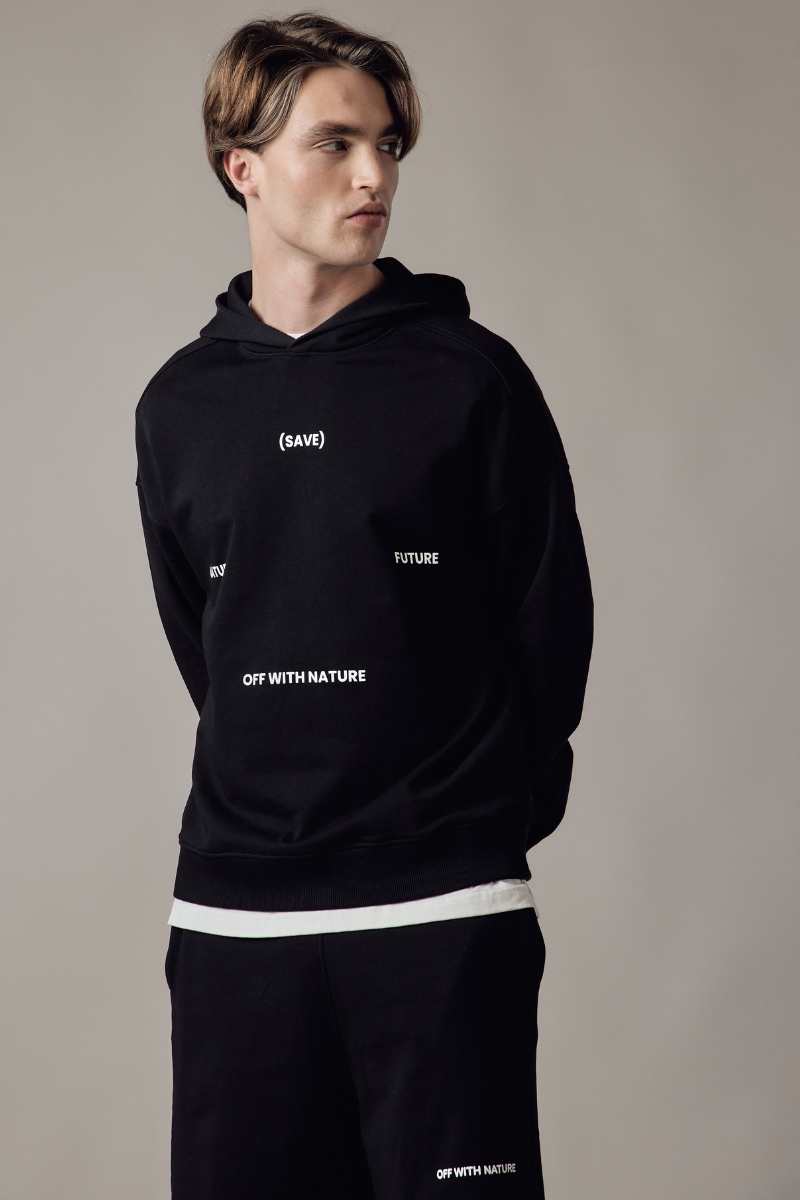 Felpa con Cappuccio Loose Fit Uomo