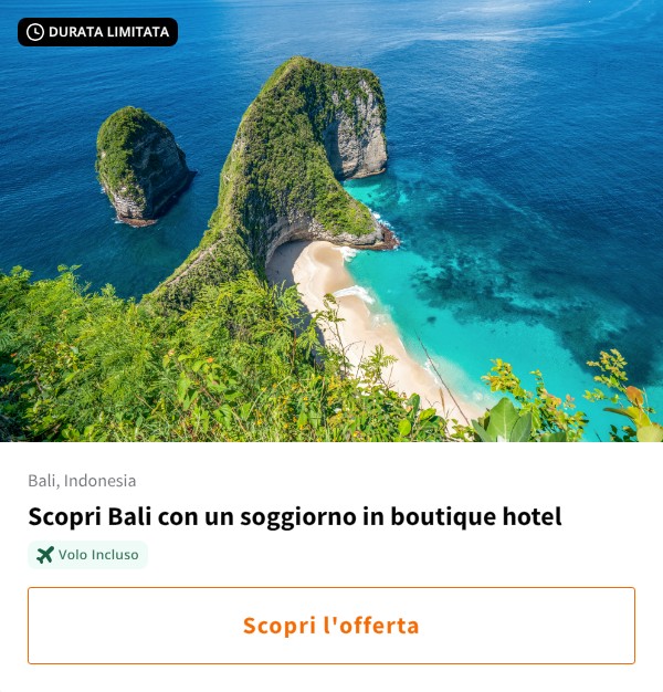 Scopri Bali con un soggiorno in boutique hotel