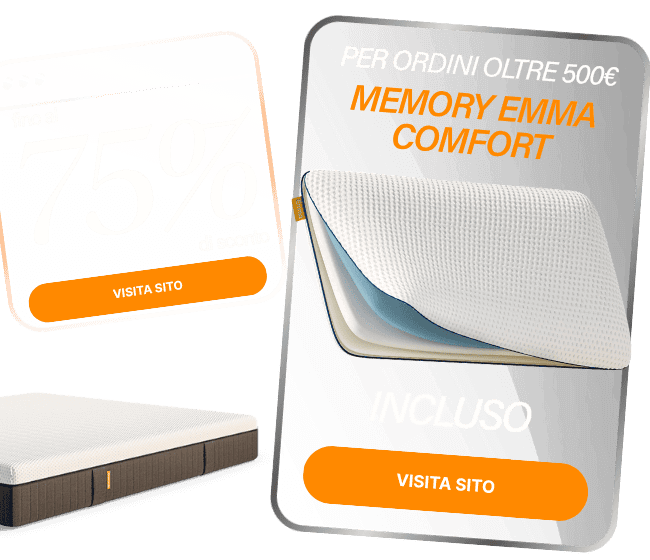 PER ORDINI OLTRE 500€ MEMORY EMMA COMFORT INCLUSO VISITA SITO
