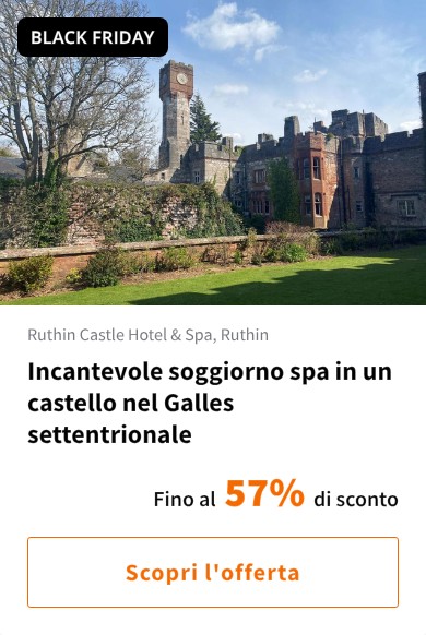 Incantevole soggiorno spa in un castello nel Galles settentrionale