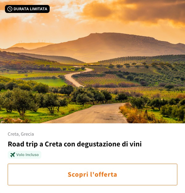 Road trip a Creta con degustazione di vini
